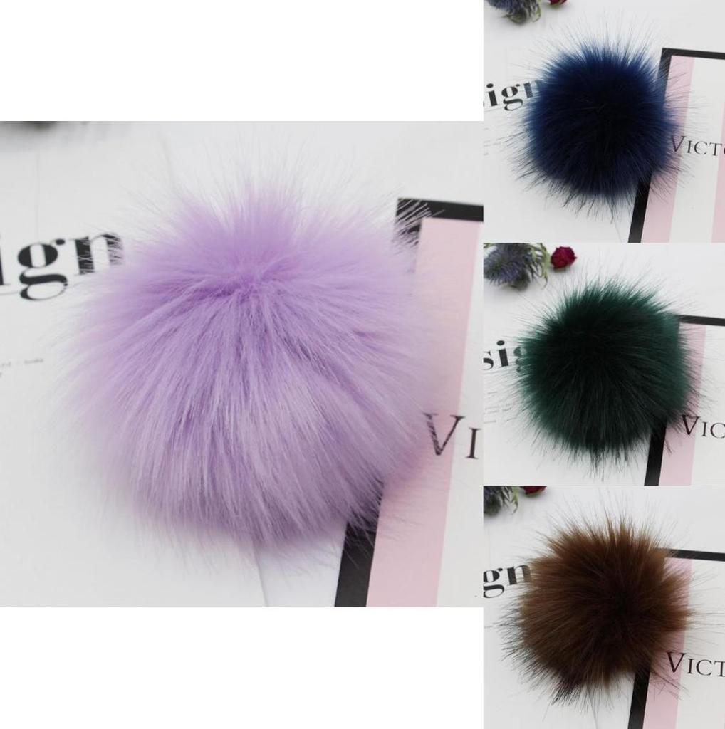 Soft And Fluffy Diy Faux Raccoon Fur Pom Poms For Stylish Beanie Hats Accessories