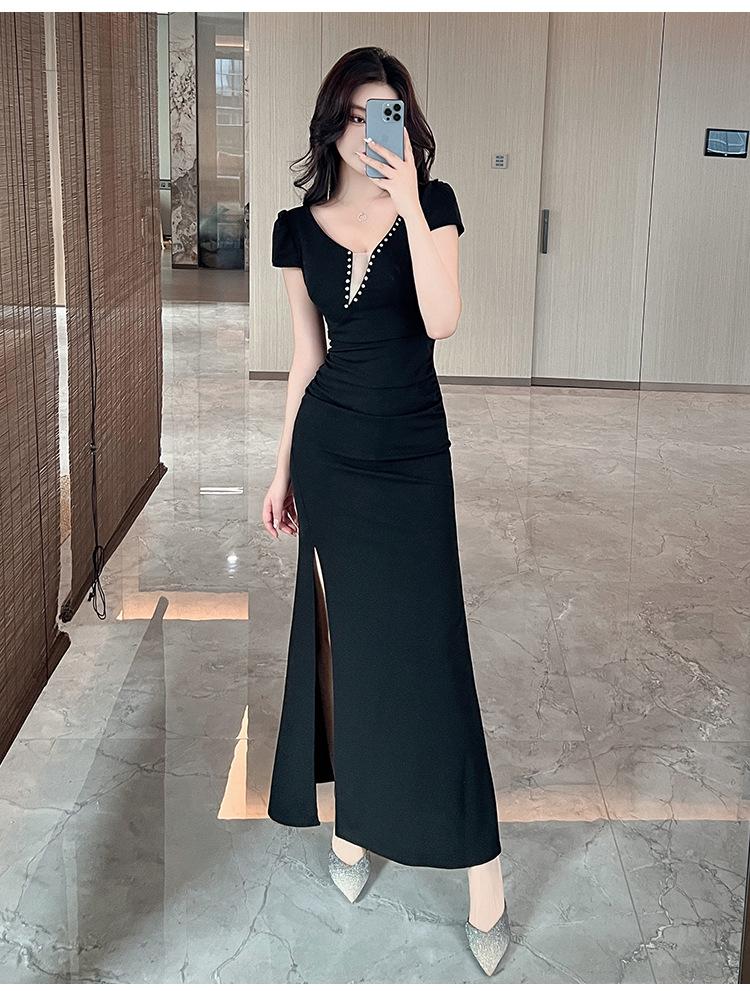 Evening Dress Advanced Sense Thin Sexy Dress Work Clothes Temperament Socialite Long Dress Night Main Store Women's Clothing