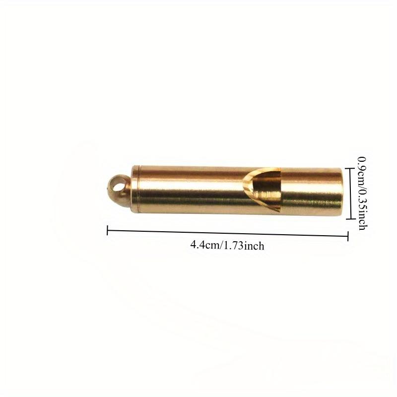 

1Pcs Loud Emergency Survival Whistle - Heavy-duty gold construction with clear ring buckle design, suitable for outdoor use, camping, lifeguards 1Pcs