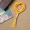 Ručně vyráběný 33-korálkový tasbih: Islámské modlitební korálky z Blízkého východu