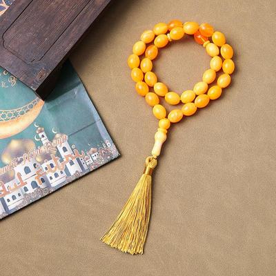 Handmade 33-Bead Tasbih: Islamic Prayer Beads from the Middle East