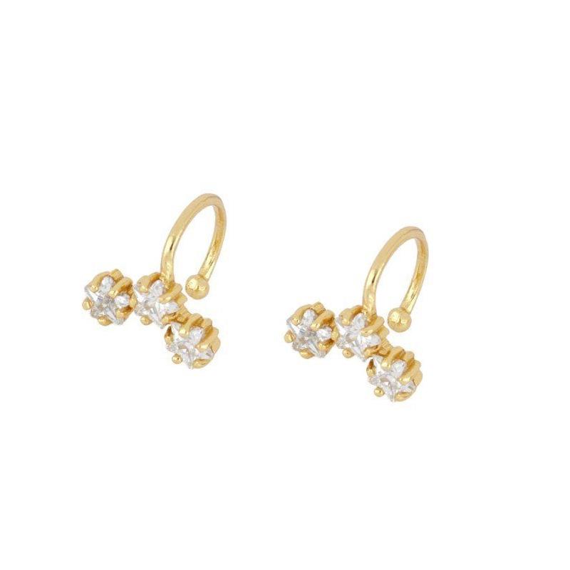 Minimalist Zircon Stud Earrings: Versatile and Stylish INS-Inspired Ear Clips