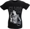 Unisex Schwarzes Offizielles Sun Records Elvis Live Porträt T-Shirt