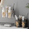 Light Luxury Mouthwash Cup High Appearance Brush Cup Transparent Cup Couple Set Toothbrush Cup Home Wash Cup Glacier Pattern