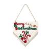 Wooden Christmas Countdown Calendar Decorative Board Hanging Christmas Decoration Ornaments Wall-mounted Xmas Advent Calendar
