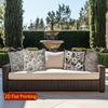 2D Floral Embroidered Pattern Decorative Throw Pillows Pattern Cushion Cover Suitable For Sofa Bedroom Car Pillow Cover