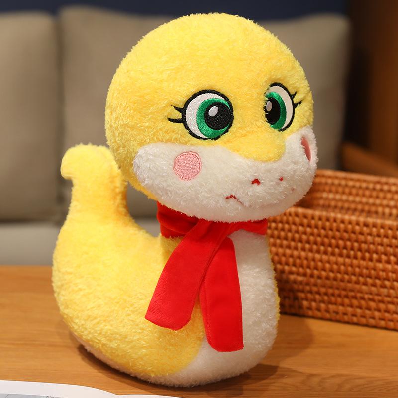 Year Of The Snake Mascot Doll 2025 Zodiac Snake Plush Toy Company Annual Meeting Event Gift Spring Festival Gift