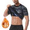 Men's Sauna Suit Shirt Calories Burning Fitness Sliming Shirt