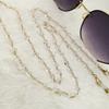 Triangle Crystal Eyeglass Holder Eyeglasses Necklace Anti Drop Sunglasses Mask Chain Nonslip Spectacle Cord Eye Accessories