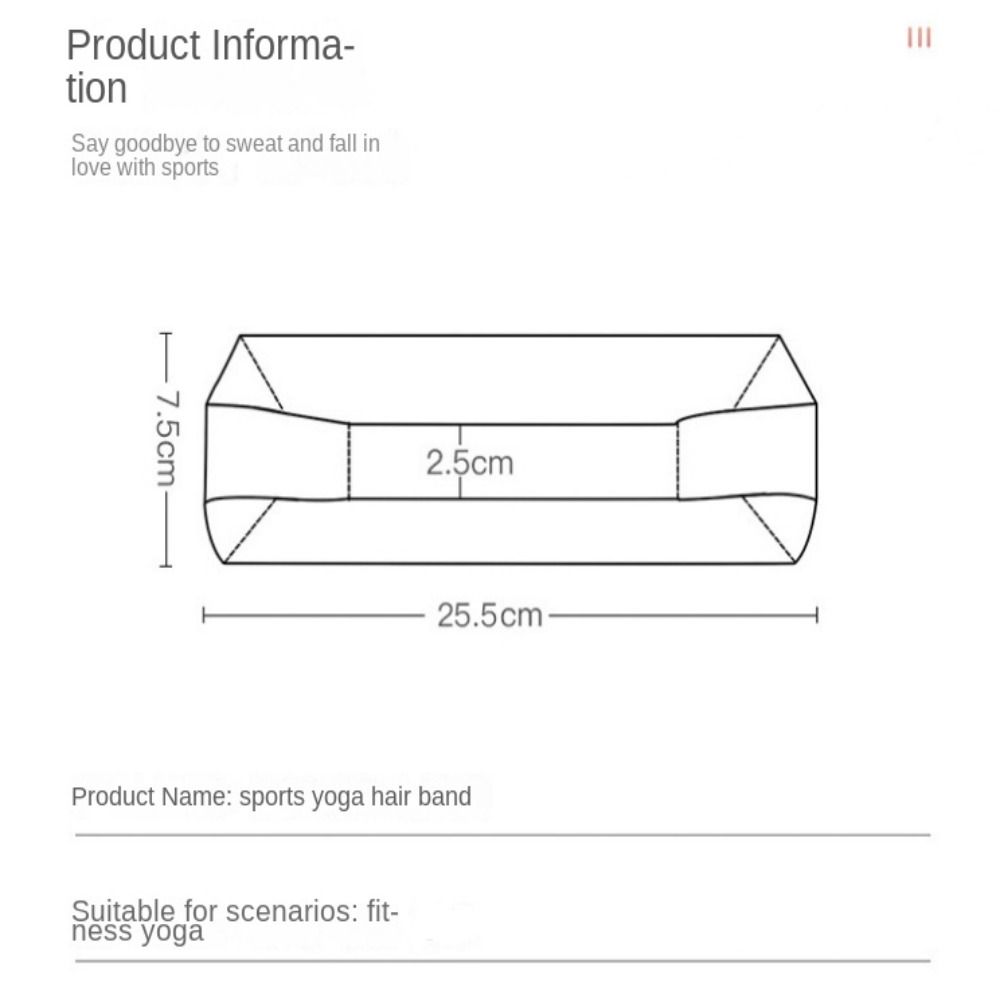 Polyester Fibre/Spandex Headwear Absorb Sweat Head Band High Elastic Sports Sweat Head Band  Unisex