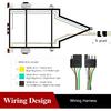 LIMICAR Trailer Wiring Harness Kit, 25Ft Trailer Wire With 4 Flat Extension Connector, 4 Pin Flat Bond Wiring Light Kit For Utility Boat