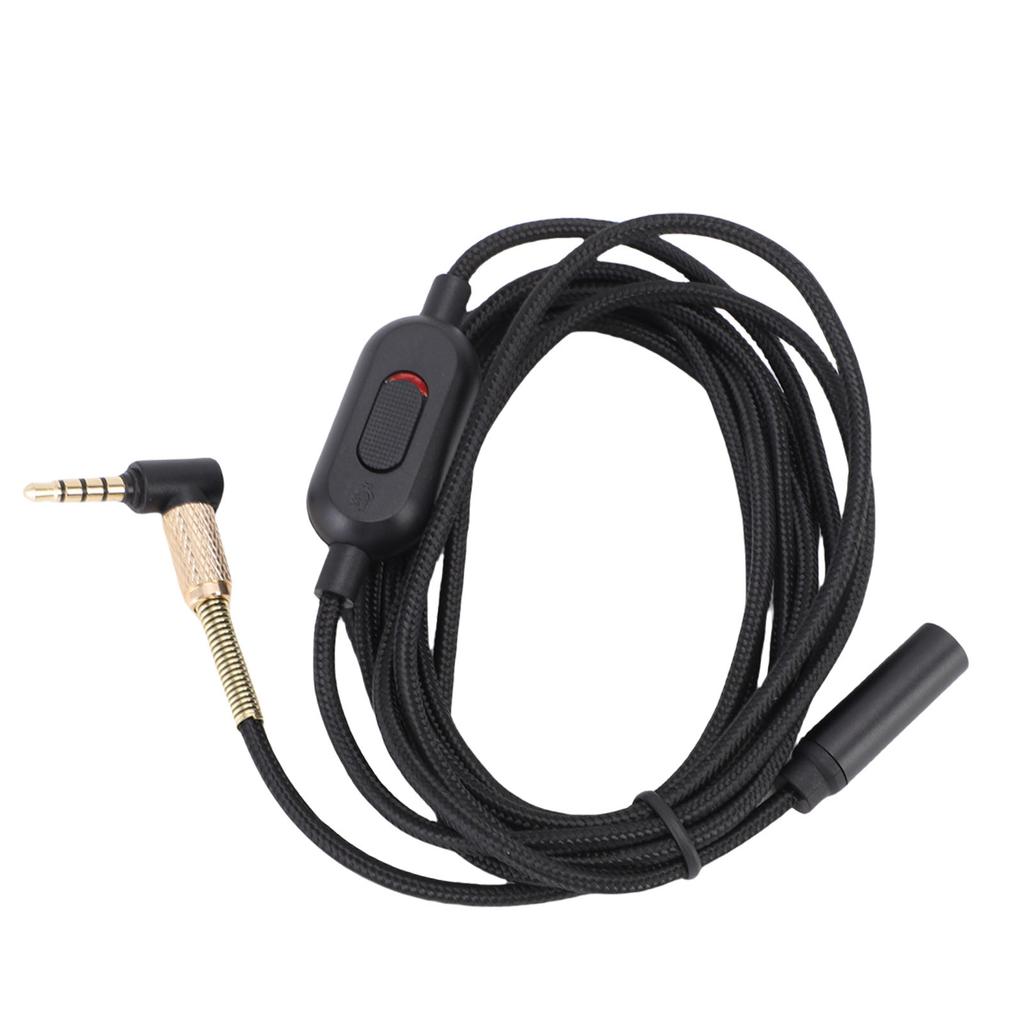 Headphone Extension Cable 3.5mm Sound Stereo Extender Cord Nylon Wire with Volume Control for Earphones