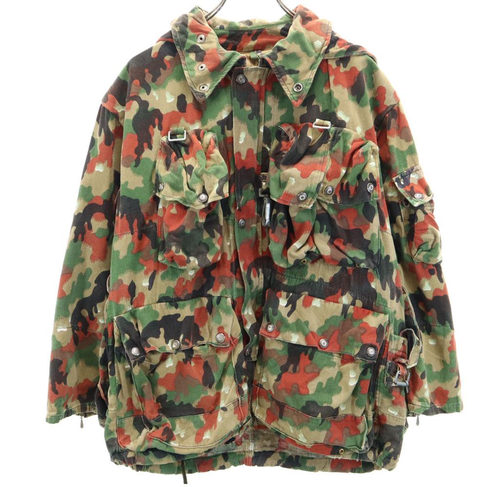 

SWISS ARMY 70s vintage alpine camo M60 Alpine Camo Military jacket khaki Men s Used