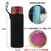 500ml Water Bottle Cover, Insulated Neoprene Water Bottle Case, 550ml, 600ml Bottle Cover, 2 Pack, Black (550ml, Blackblack-2pack)