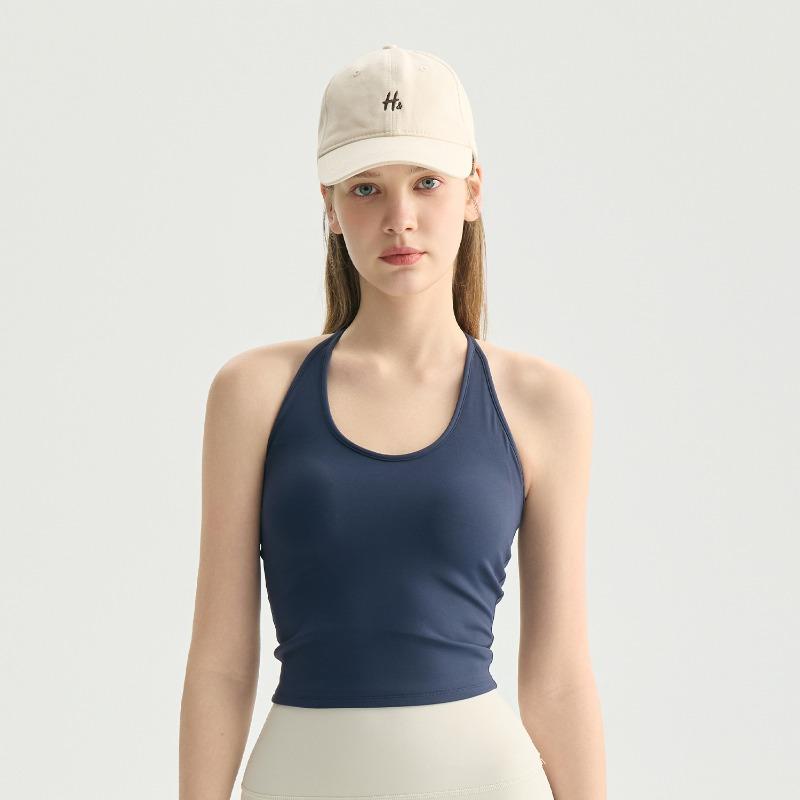 Sports vest with chest pad, women's I-shaped beautiful back, free of wear, bra cover, fixed cup, yoga underwear, fitness sling, external wear