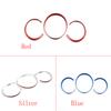 For Porsche Macan 2014-2026 ABS Red Car Front Dashboard Decoration Frame Dial Ring Edge Styling Trim Auto Interior Accessories