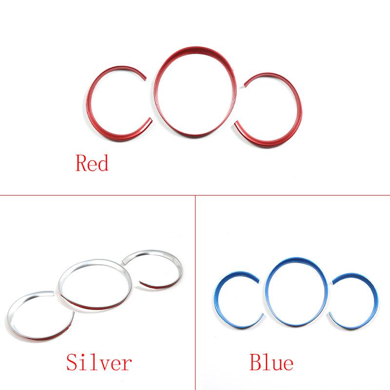 For Porsche Macan 2014-2026 ABS Red Car Front Dashboard Decoration Frame Dial Ring Edge Styling Trim Auto Interior Accessories