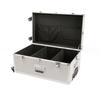 Aluminum Trolley Toolbox Shockproof Hardware Equipment Suitcase Instrument Protection Lockable Luggage Compartment