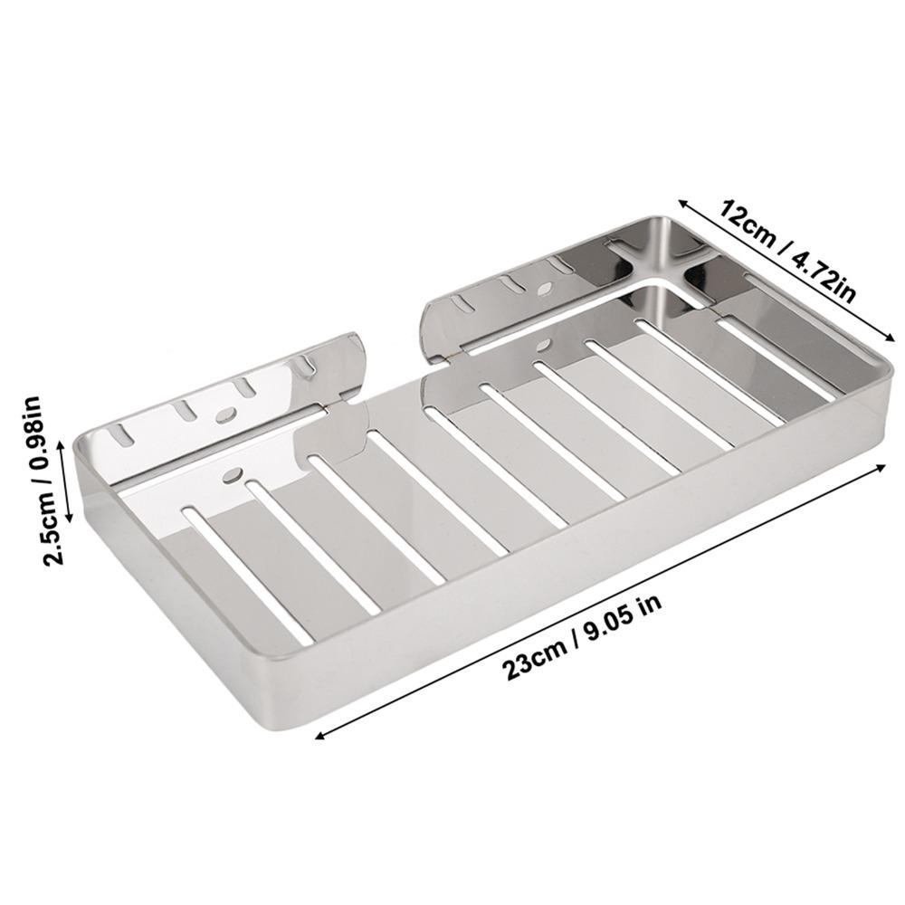 

Stainless Steel Soap Holder Black Silver Gold Soap Tray Bathroom Kitchen Shower Wall Laundry Room срібний