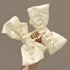 Fugitive Princess Satin Bow Hair Claw Clip - Elegant Updo Accessory