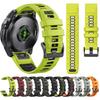 Rychloupínací 22mm 26mm řemínek na hodinky Fenix8 pro Garmin Fenix E 8 47mm 51mm 7 7X 6 6X/Epix Pro/Enduro 3 Dvoubarevný silikonový pásek náramek