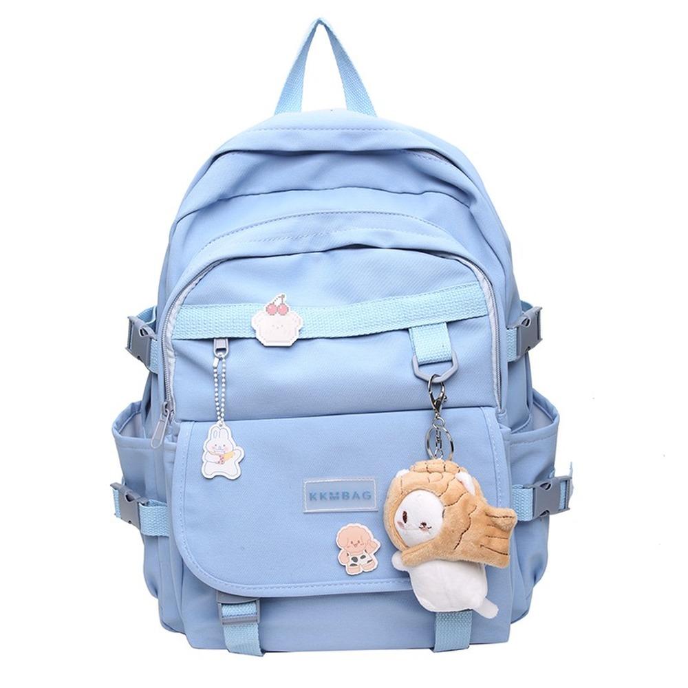 Mochila de moda para mujer, para adolescentes, niñas, mochila escolar,  mochila de viaje impermeable, mochila negra, image size:1000x1000