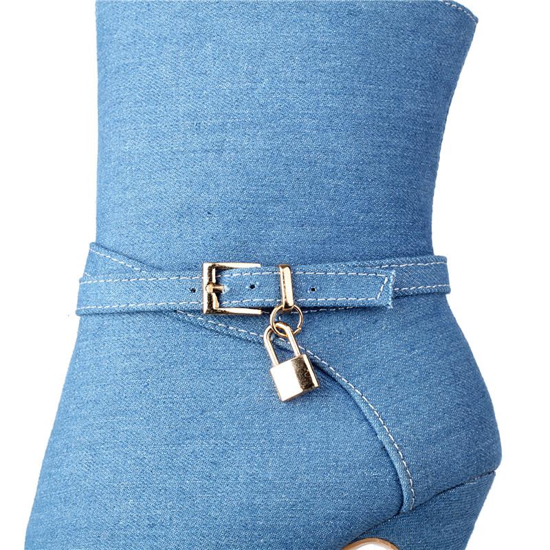Women's high-heeled cool boots, sexy European and American style spring and summer new thin-heeled large-size fish mouth shoes