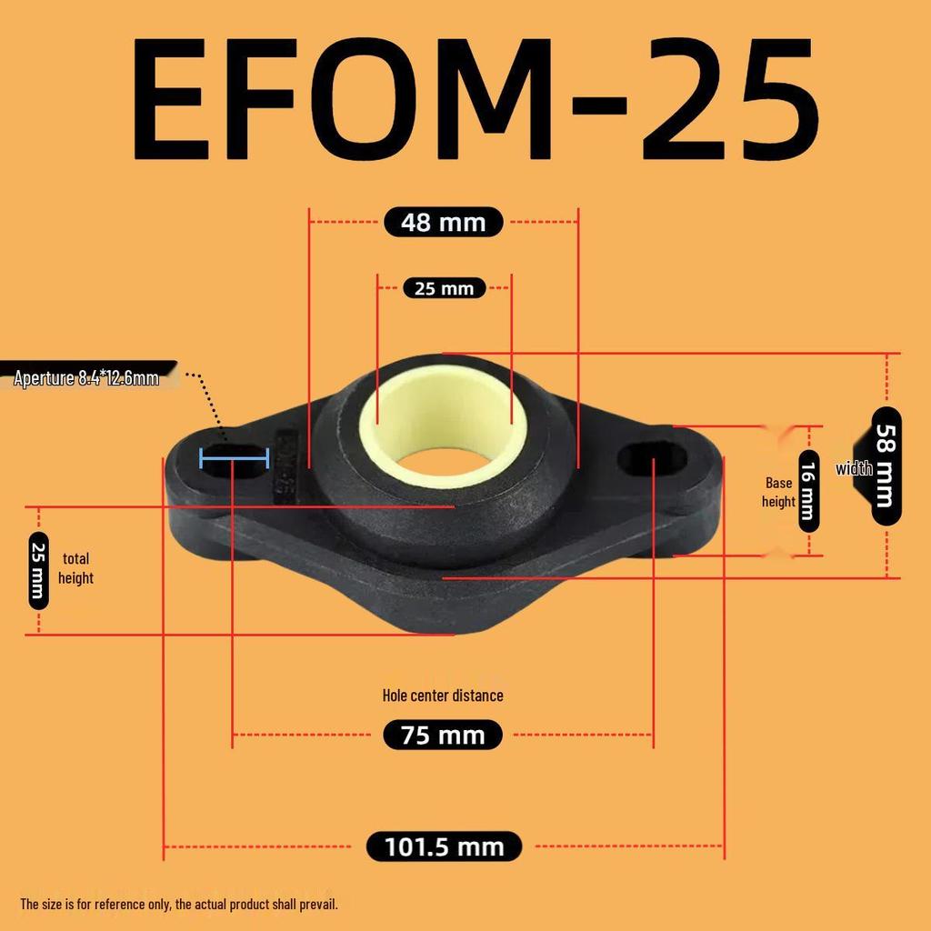 Kunststoff-Lagerbasis EFSM/EFOM/KSTM Serie (Größen: 8-30)