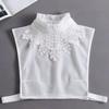 Fake Collar New Women Spring Autumn Versatile Sweaters Fashion Trend Lace Chiffon Popular Western Decorative