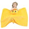 Toddler Baby Boys Girls Cute Cartoon Plush Receiving Blanket Cloak Wrap Bathrobe