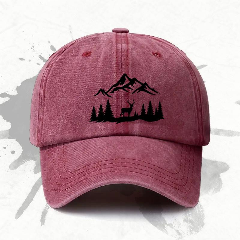 Cappellino da Baseball Regolabile con Stampa Montagna Foresta Leggero Stampato Cappello da Donna Natura Uomo alla Moda un Ideale