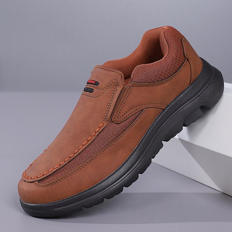 

Мужская кожаная повседневная обувь, дышащие лоферы, мужские кроссовки, новая мужская удобная кожаная обувь на плоской подошве, кроссовки, мужская обувь 39