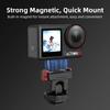 Flymile Cold Shoe Quick Release Base For DJI Osmo Action 5 Pro/4/3  Gimbal Quick Release Base For Quick Removal Mount Accessory