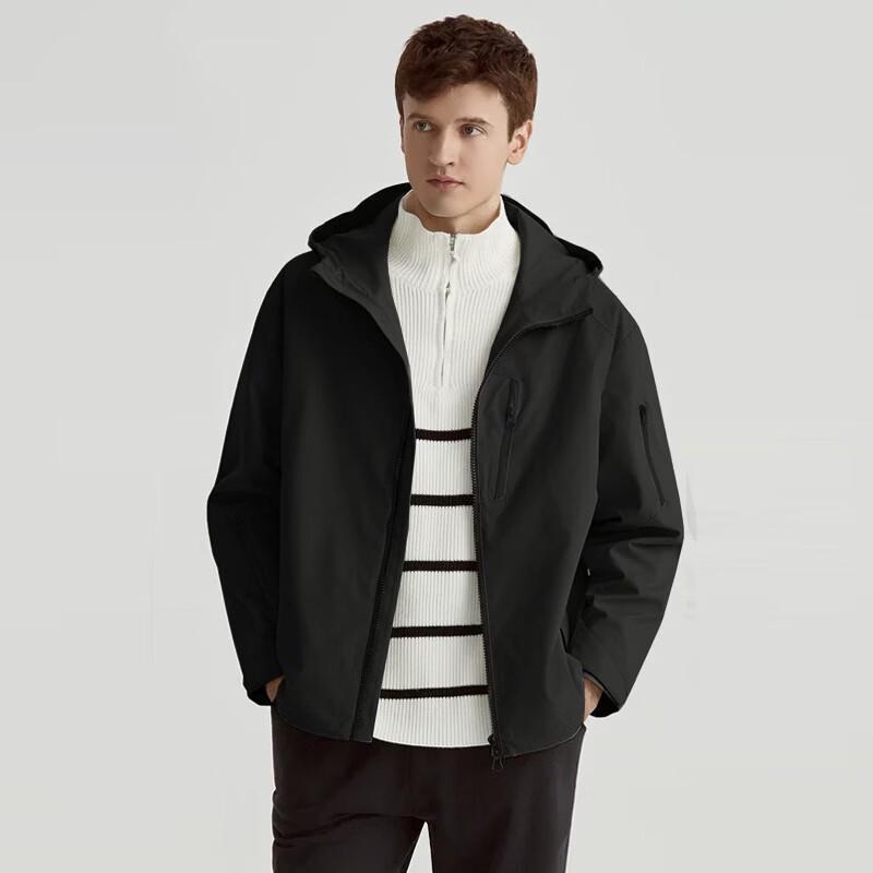 

Fengmao Men s Windproof Waterproof Hooded Jacket L