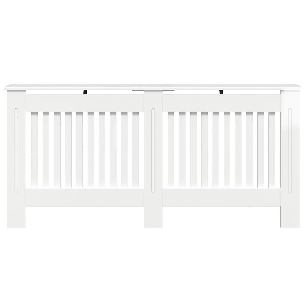 Radiator Cover High Gloss White 172 x 19 x 81.5 cm