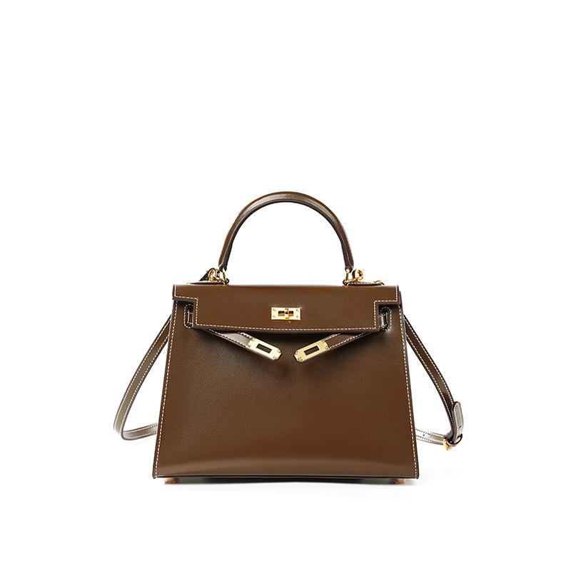 High End Verze Taška Druhá generace Vzor BOX Hovězí kůže Mini Kabelka Nová High-end Kůže Dámská Crossbody Taška