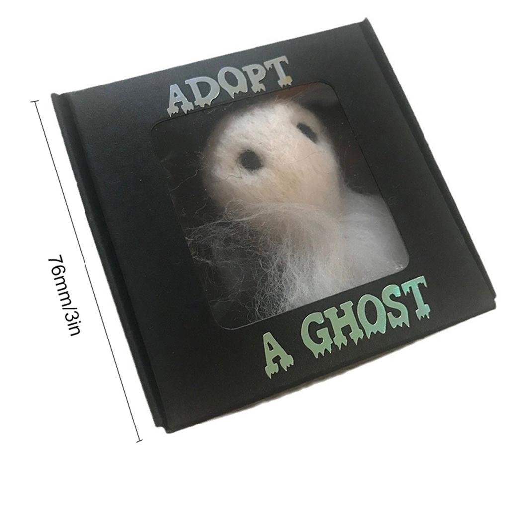 New Adopt A Ghost Super Cute Little Ghost With A Tiny Scroll Mini Plush Stuffed Ghost Doll For Halloween Creative Decors Toy