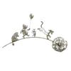 Gedenk-Gartenstecker Tierstecker, Rustikale Hofkunst-Dekorationen mit Löwenzahn-Akzent, Metall-Außen-Deko-Skulptur für Rasen Terrasse Blumenbeet