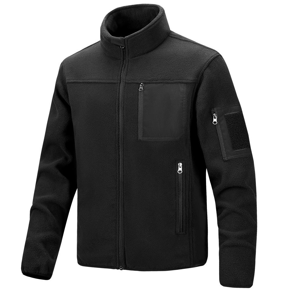 Men's Jacket Stand-up Collar Casual Outdoor Multi-bag Flake Men's Jacket Large Size Jacket Men's Clothing
