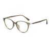 High-End Korean Style Cat Eye Eyeglasses with TR Frame for Students - Pseudo-Natural Look, 50mm Lens, Plate Material