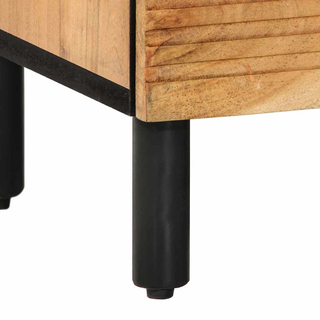 Bedside Cabinet in Brown 50 x 33 x 60 cm Solid Acacia Wood
