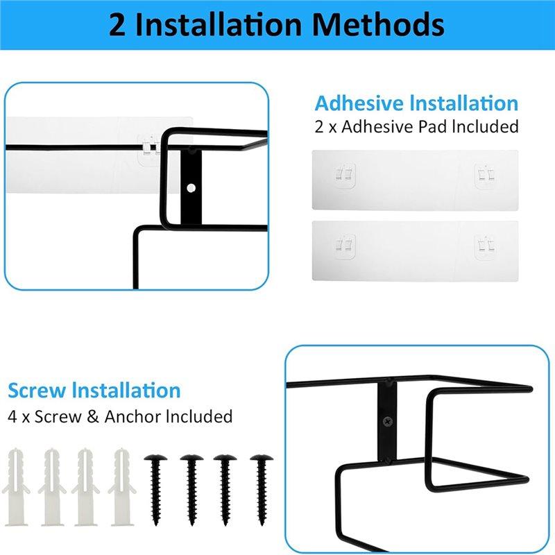 Metal Glove Holder For Laboratory, Healthcare, , Restaurant- Wall Mount Dispenser 2Pcs Gloves Box Racks