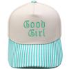 Good Girl Truck Driver Hat Embroidery Vintage Leopard Print Color Matching Baseball Cap European and American Men's Casual