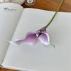 EVA Material Flowers Artificial Calla Lily Flowers, Flexible Branches Realistic Faux Flower, Retro Home Decor Soft Touch Fake Lilies for Wedding