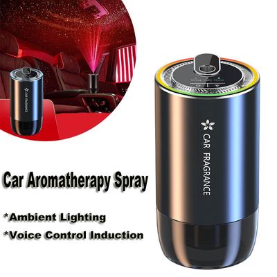 Désodorisant de Démarrage de Voiture Aromathérapie Diffuseur d'Aromathérapie Rechargeable par USB avec Lumière LED Distributeur de Parfum Diffuseur d'Arôme Intelligent et Longue Durée