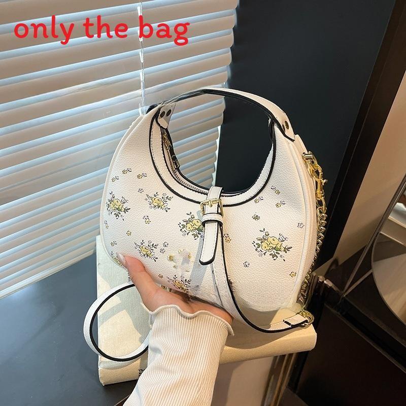 Shoulder Crossbody Fashion Bag With Cherry Print And Chain Design Daily For