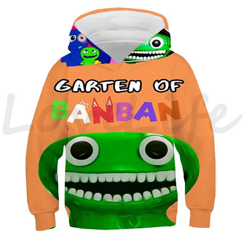 Children Garten Of BanBan Hoodie Boys Girls Sweatshirts Tops Kids Cartoon Pullover Harajuku Hoody Autumn Outwear Sudadera