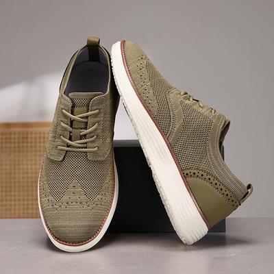 Fly-woven Casual Shoes Men's Loafers Dress Walking Shoes Mesh Oxford Shoes