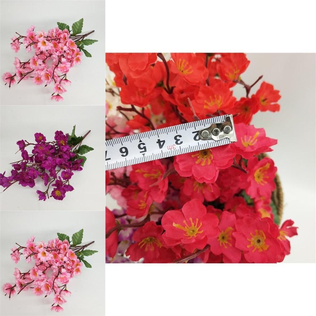 Gorgeous 43cm Artificial Plum Spring Blossom With 81 Heads For Home Garden Decor