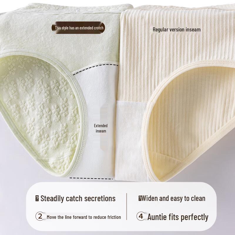 Palando Women's Jacquard Cotton High-Waist Seamless Briefs